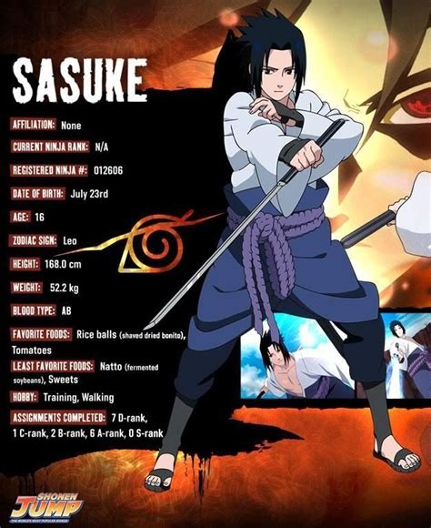 sasuke uchiha steckbrief.